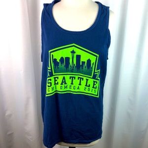 Comfort Colors Seattle Chi Omega Tank L